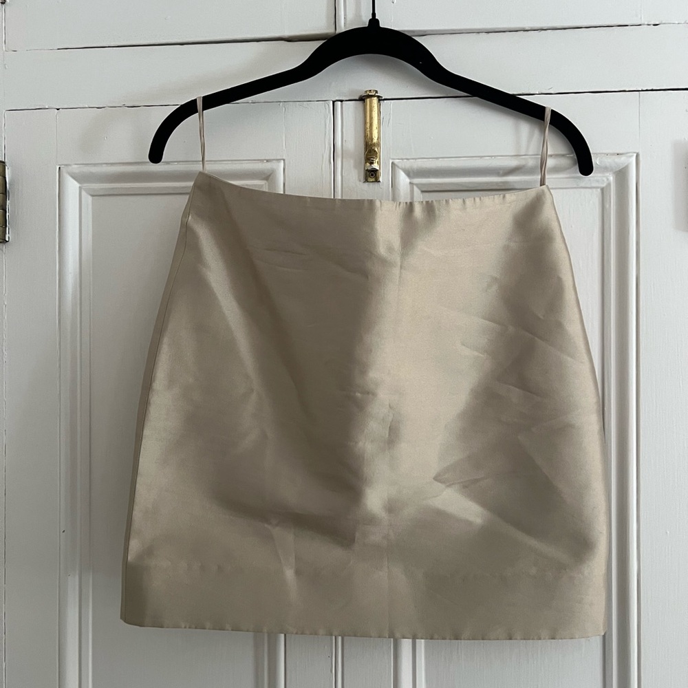 Alexander McQueen silver miniskirt